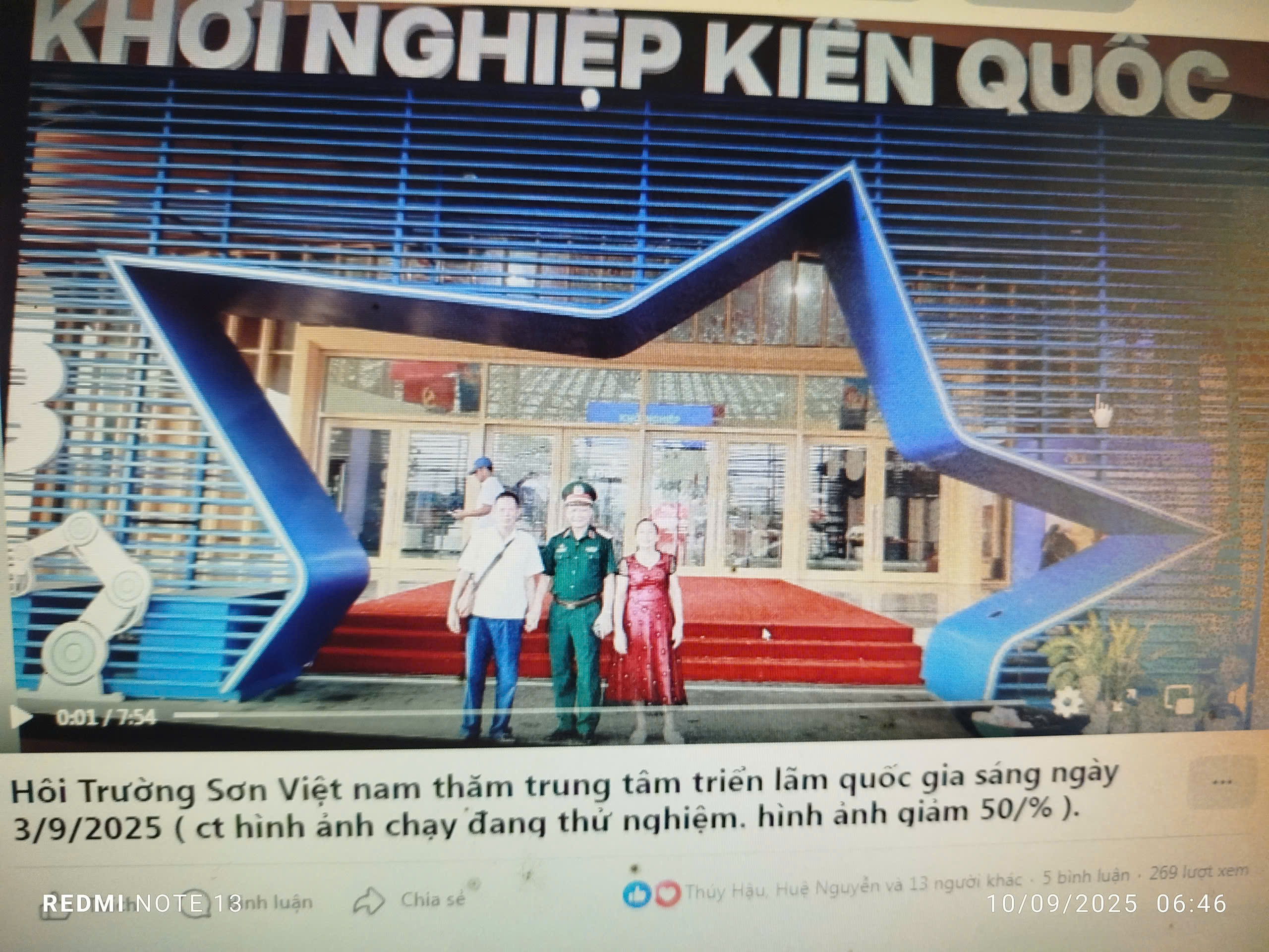 Hôi Trường Sơn Việt nam thăm trung tâm triển lãm quốc gia sáng ngày 3/9/2025 ( ct hì