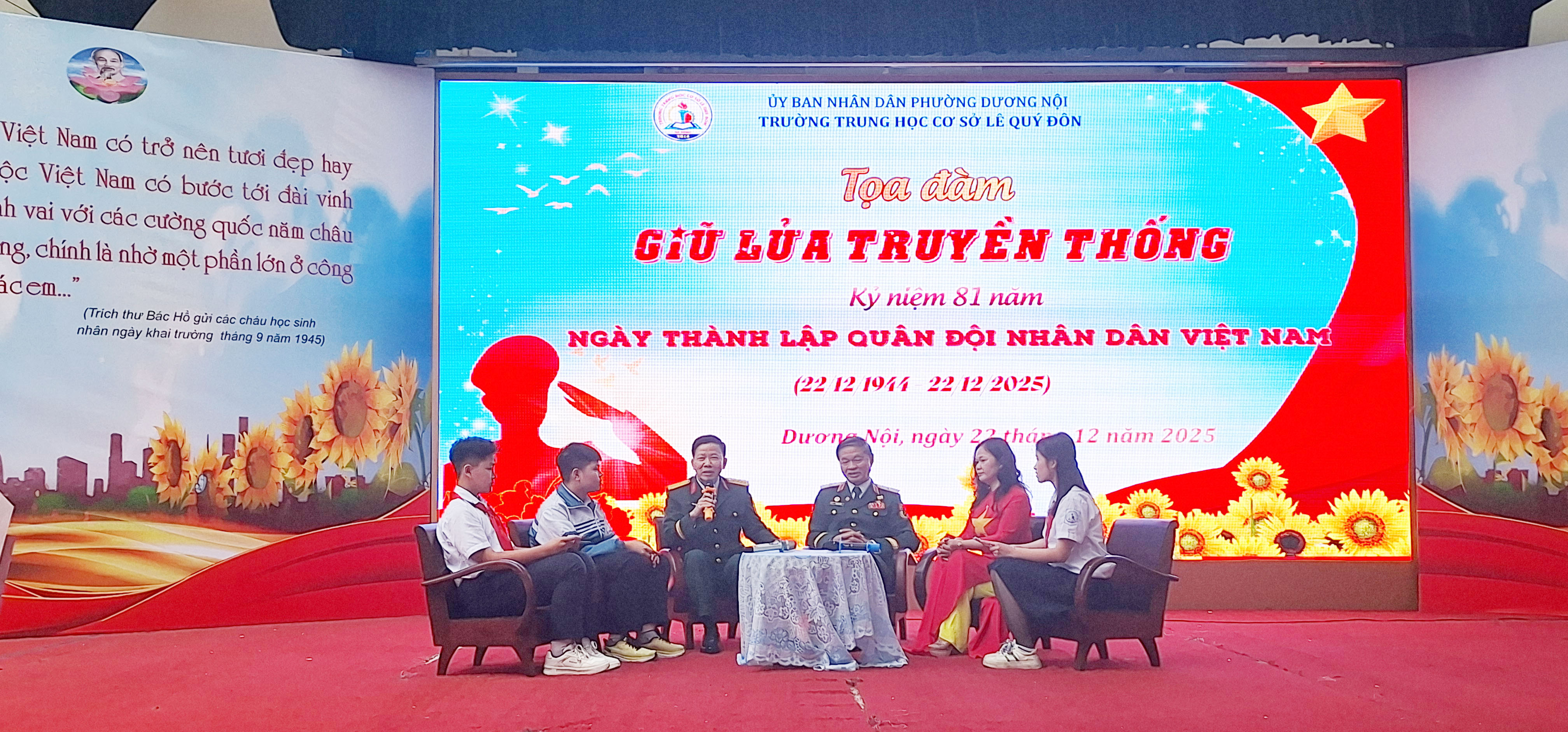 Toạ đàm, giao lưu "Giữ lửa truyền thống QĐNDVN anh hùng" (phần 2)