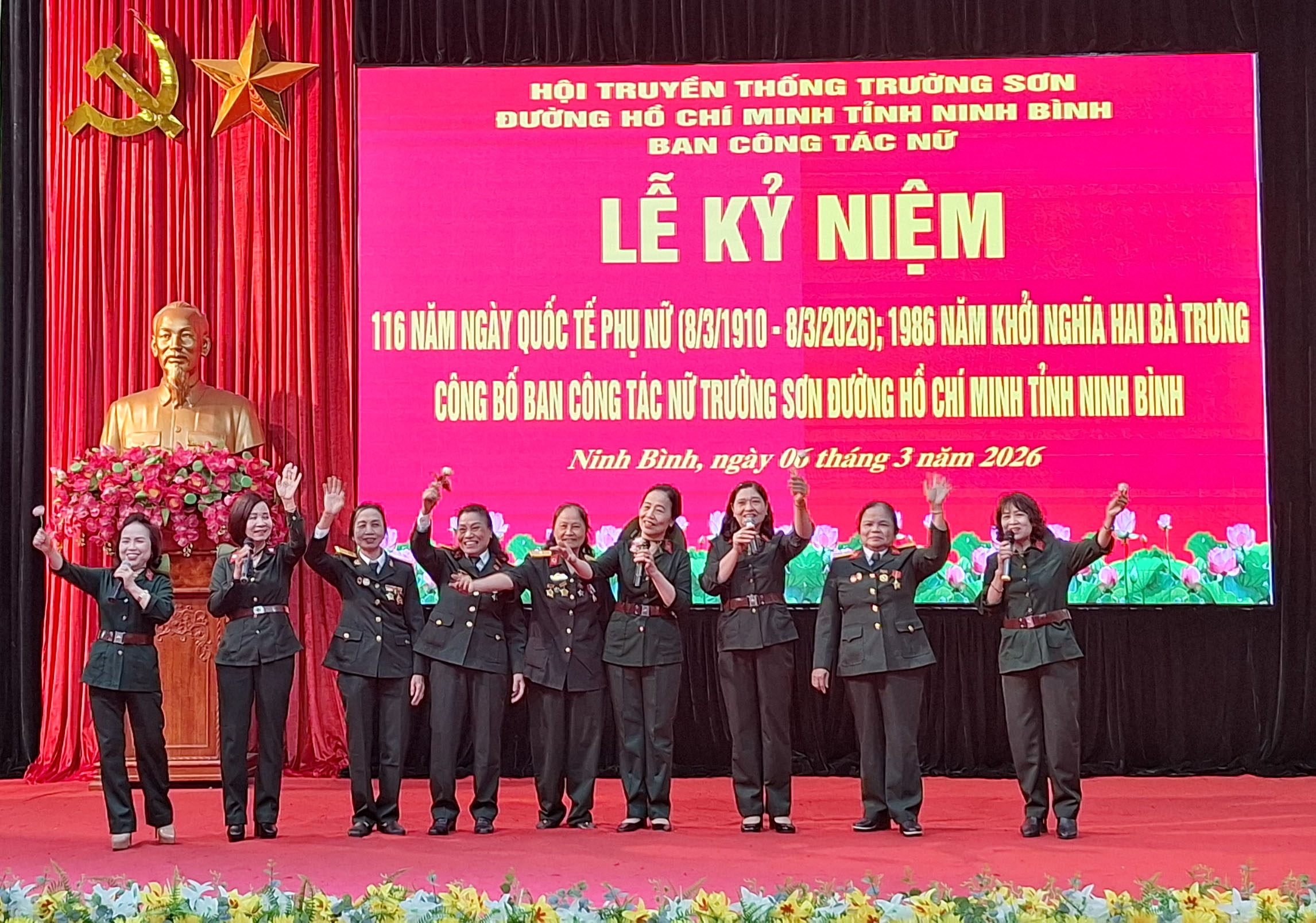 Hội Trường Sơn tỉnh Ninh Bình biểu diễn nghệ thuật chào mừng Lễ kỉ niệm 116 năm Ngày Quốc tế Phụ nữ 8-3