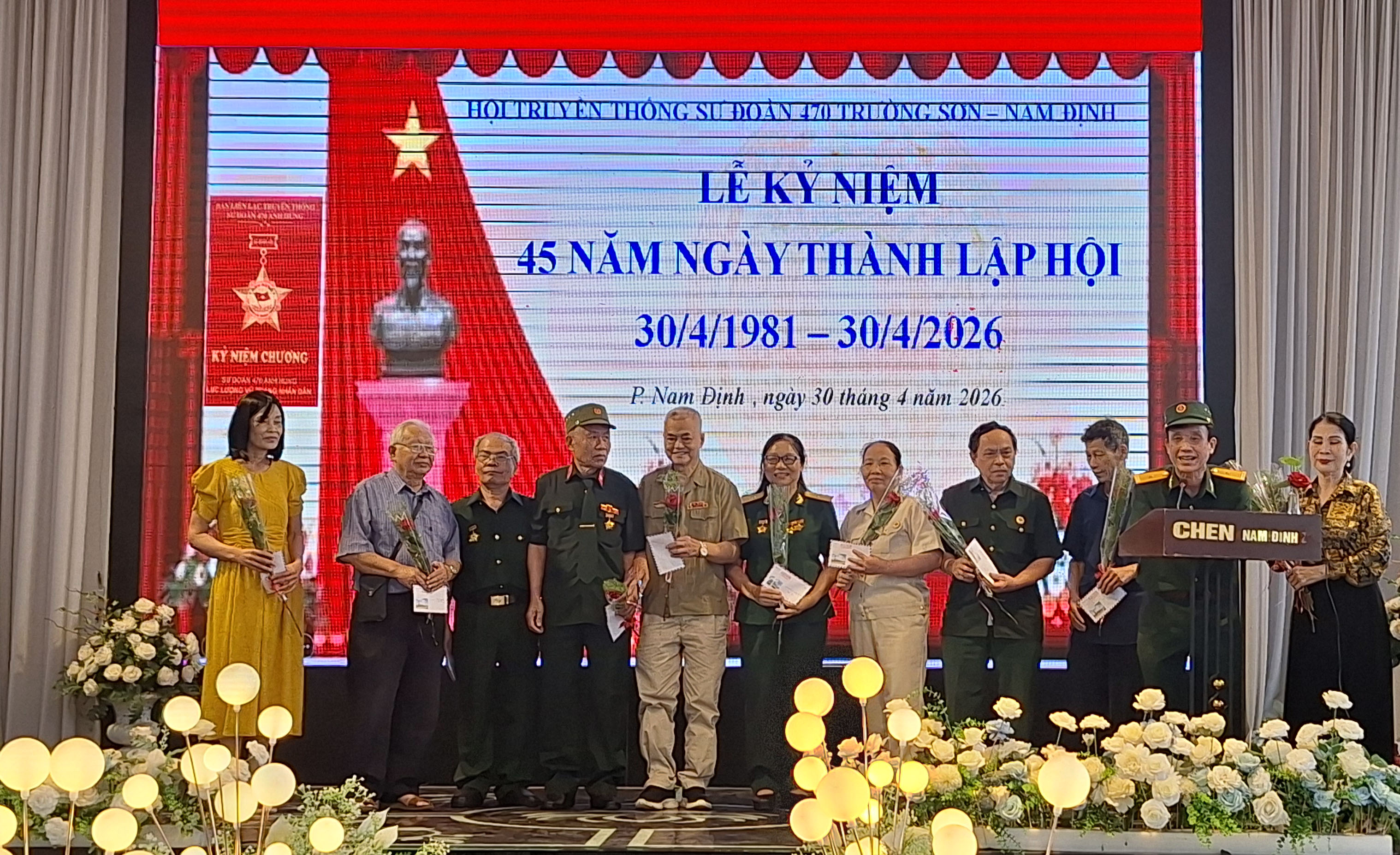 P/S Lễ kỉ niệm 45 năm Ngày thành lập Ban liên lạc truyền thống sư đoàn 470 tỉnh Nam Định