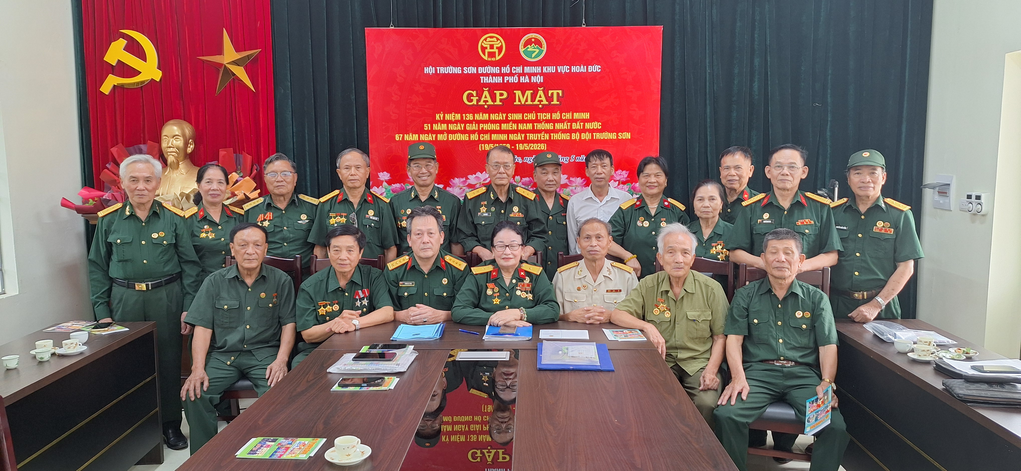 Hội TSKV Hoài Đức Gặp mạt kỉ niệm 67 năm Ngày TTBĐTS và xây dựng đóng góp Quỹ nghĩa tình Trường Sơn.