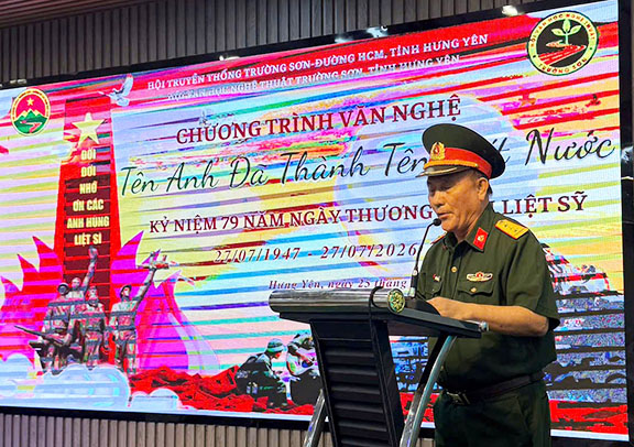 Hội Truyền thống Trường Sơn tỉnh Hưng Yên Kỷ niệm 79 năm Ngày Thương binh Liệt Sỹ