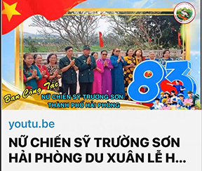 Nữ chiến sỹ Trường Sơn Hải phòng du xuân Lễ hội đầu năm
