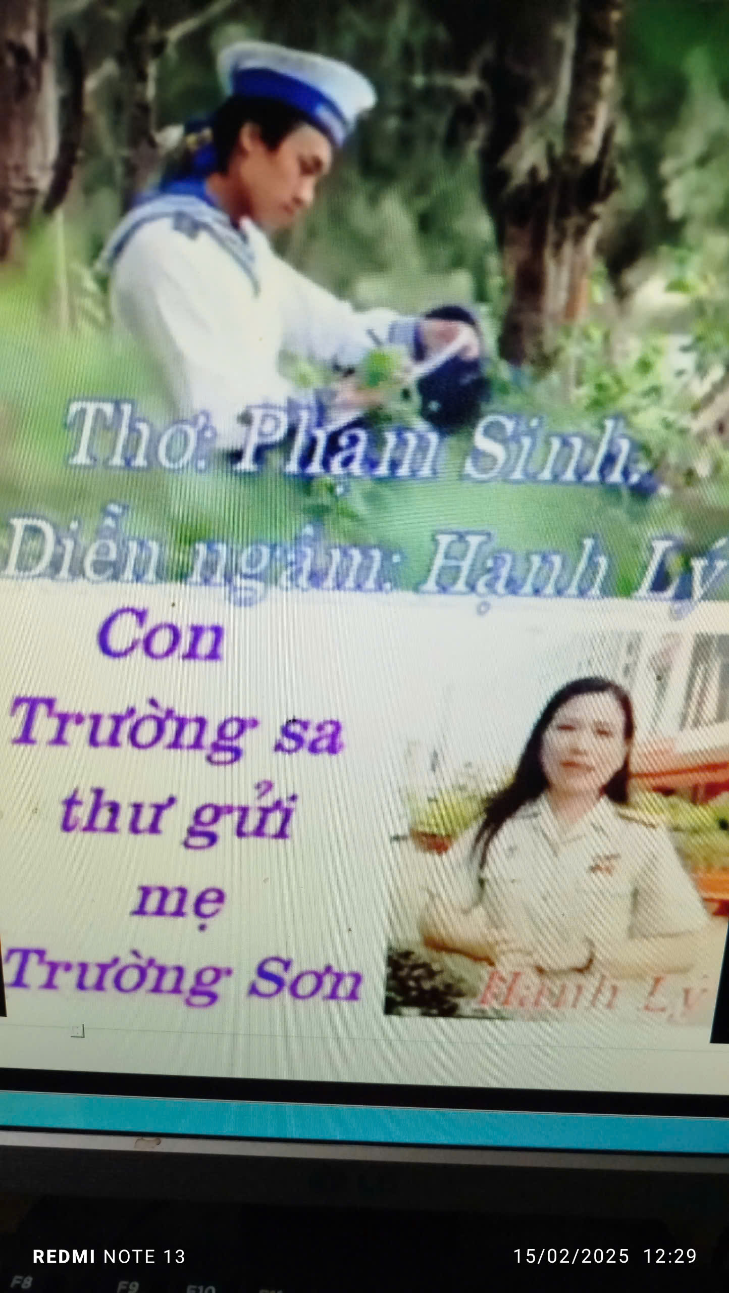 Con Trường Sa thư gửi mẹ Trường Sơn ( Thơ Phạm Sinh - Diễn ngâm: Hạnh Lý)