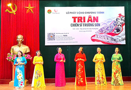 Phát động chiến dịch "Tri ân chiến sỹ Trường Sơn"