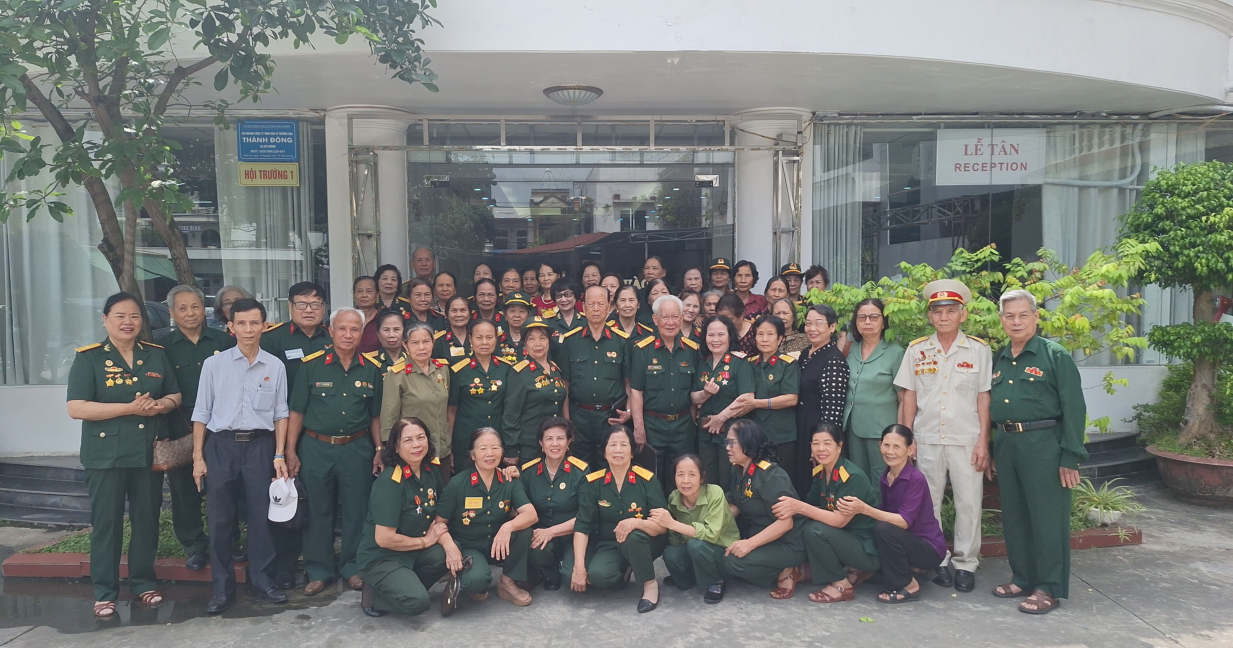  Ban liên lạc Truyền thống đại đội nữ Hoàng Ngân 1 Hải Hưng gặp mặt kỉ niệm 54 năm ngày thành lập đơn vị.