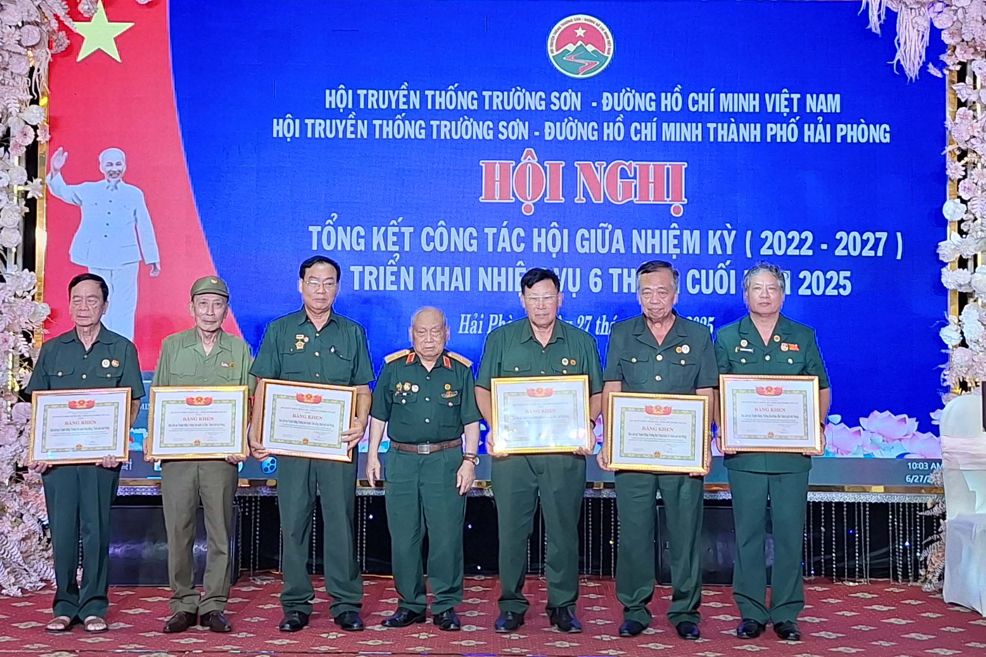 Hội Trường Sơn TP Hải Phòng Tổng kết giữa nhiệm kì 2022-2027 và triển khai công tác hội 6 tháng cuối năm 2025.