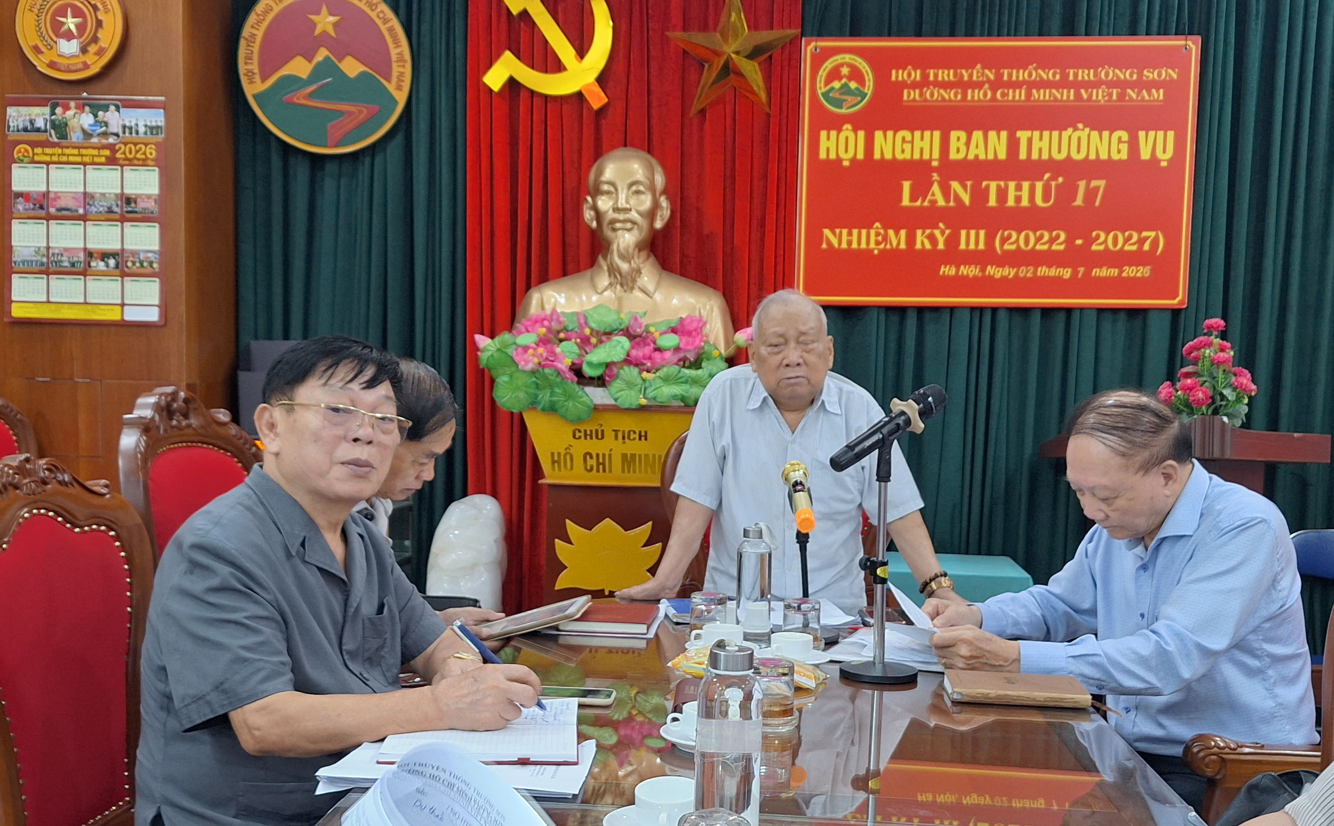 Hội nghị Ban Thường vụ Hội Trường Sơn Việt Nam - Đánh giá kết quả công tác hội 6 tháng đầu năm 2026.