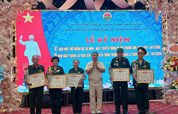 Ban Liên lạc Trường Sơn phường Lê Chân, TP Hải phòng Kỷ niệm 67 năm Ngày mở đường Trường Sơn