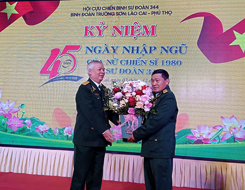 Cựu chiến binh Sư đoàn 344 Gặp mặt Kỷ niệm 45 năm Ngày nhập ngũ