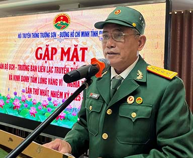 Hội Trường Sơn Quảng Trị tổ chức gặp mặt cán bộ BCH Trưởng ban Liên lạc các xã, phường