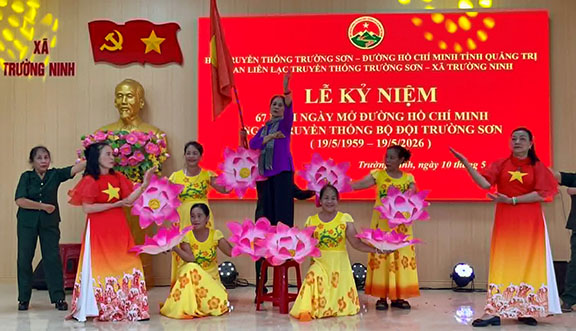 Ban Liên lạc Trường Sơn xã Trường Ninh Kỷ niệm 67 năm Ngày Truyền thống Bộ đội Trường Sơn