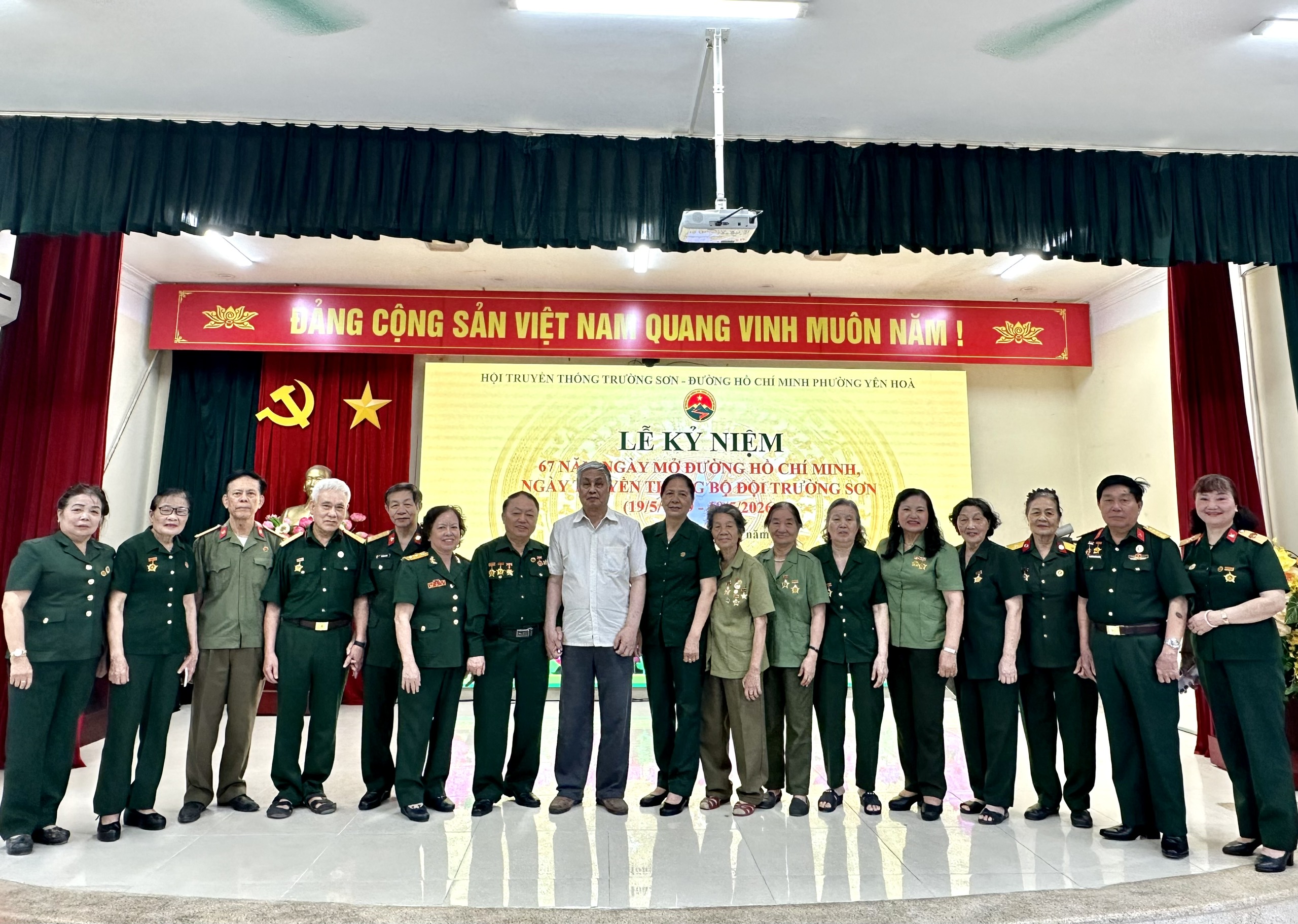 Hội Trường Sơn phường Yên Hoà- Kỷ niệm 67 năm Ngày mở đường Trường Sơn-Ngày truyền thống Bộ đội Trường Sơn