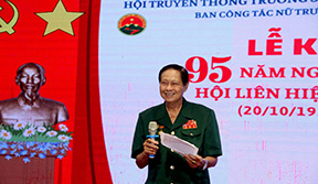 Ban Công tác Nữ Chiến sỹ Trường Sơn Khu vực Tiên Lãng, Hải phòng - Kỷ niệm 95 năm Ngày thành lập Hội LHPNVN