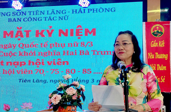 Ban công tác Nữ Chiến sỹ Trường Sơn Tiên Lãng, Hải phòng Kỷ niệm 116 năm Ngày Quốc tế Phụ nữ 8 - 3 - 2026