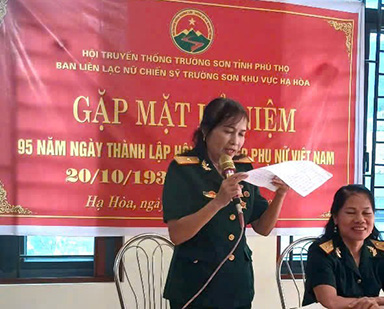 Gặp mặt Nữ Chiến sỹ Trường Sơn Hạ Hòa, Phú Thọ