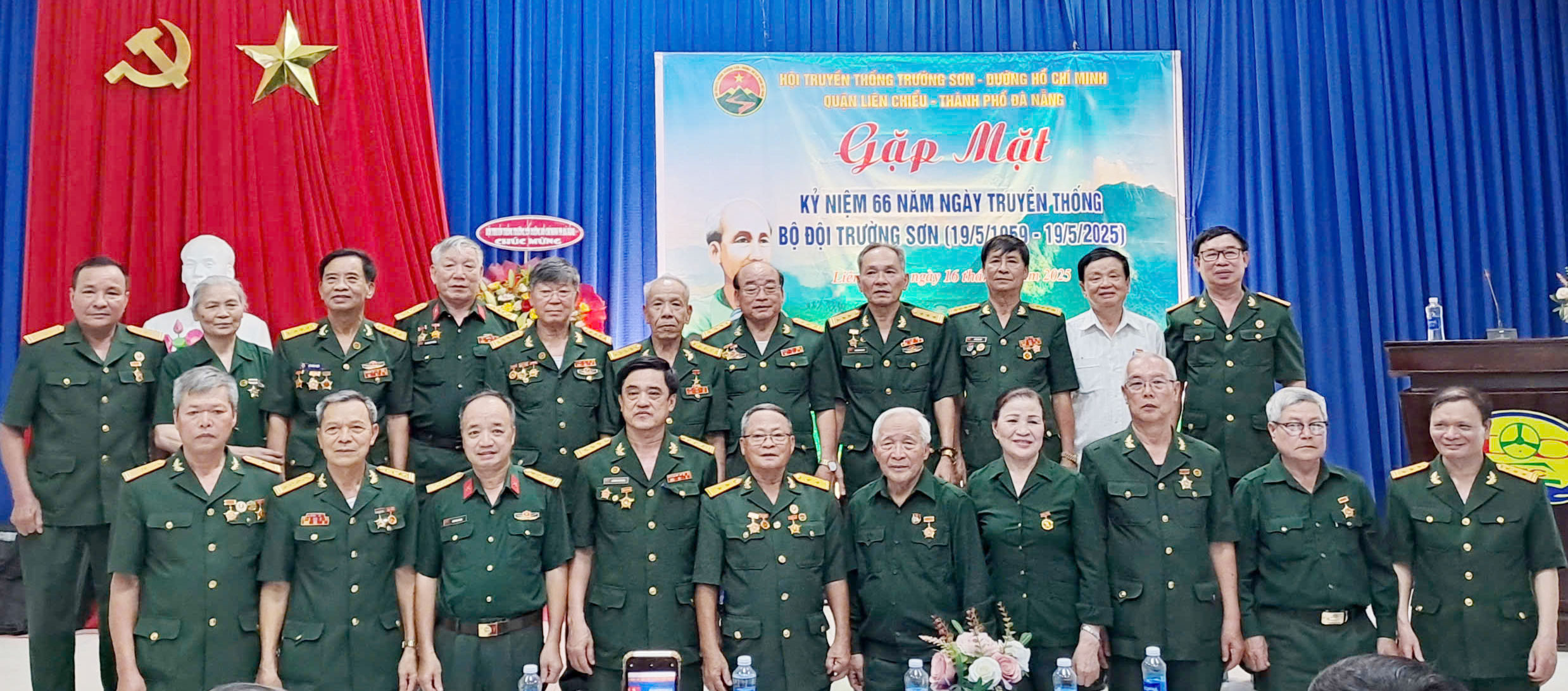Hội Trường Sơn quận Liên Chiểu, TP Đà Nẵng. Gặp mặt kỷ niệm 66 năm ngày Truyền thống Bộ đội Trường Sơn.