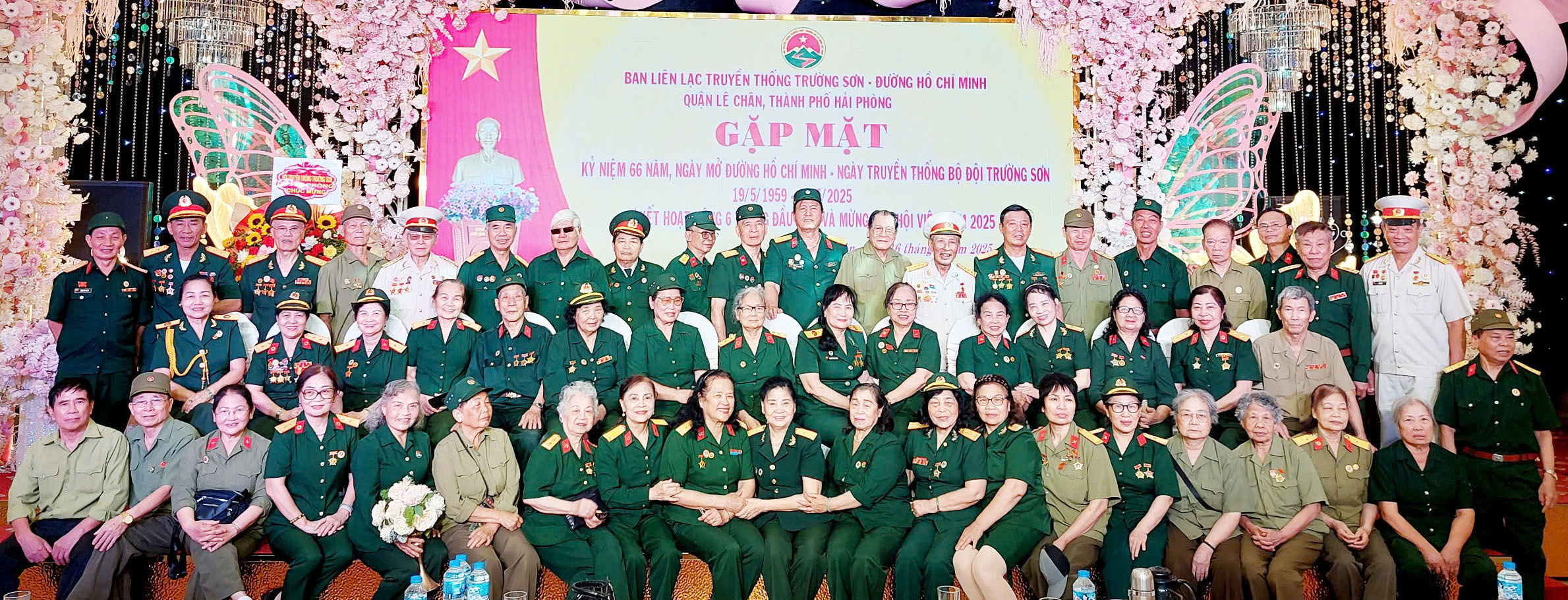 Ban LL TTTS Quận Lê Chân, Hải Phòng. Kỷ niệm 66 năm ngày Truyền thống Bộ đội Trường Sơn