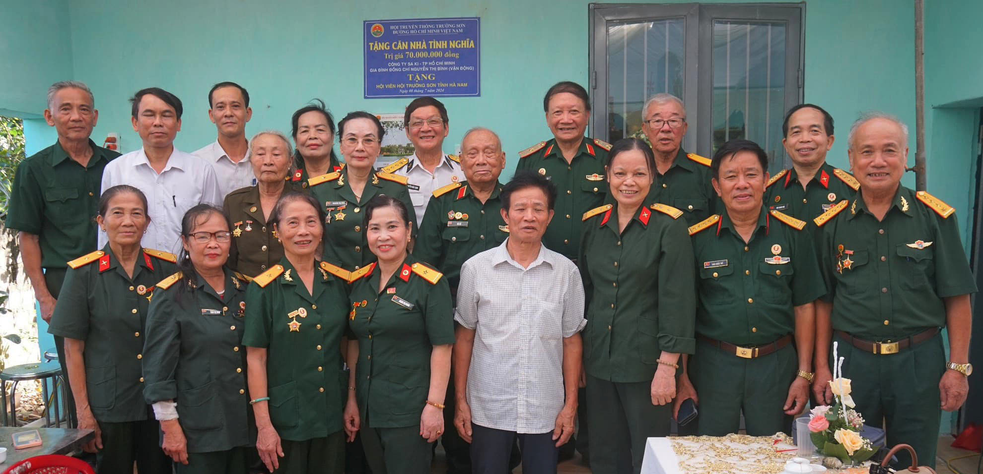 Hội Trường Sơn Việt Nam tổ chức Lễ bàn giao Nhà tình nghĩa cho hội viên Trường Sơn Ngô Thị Mai 