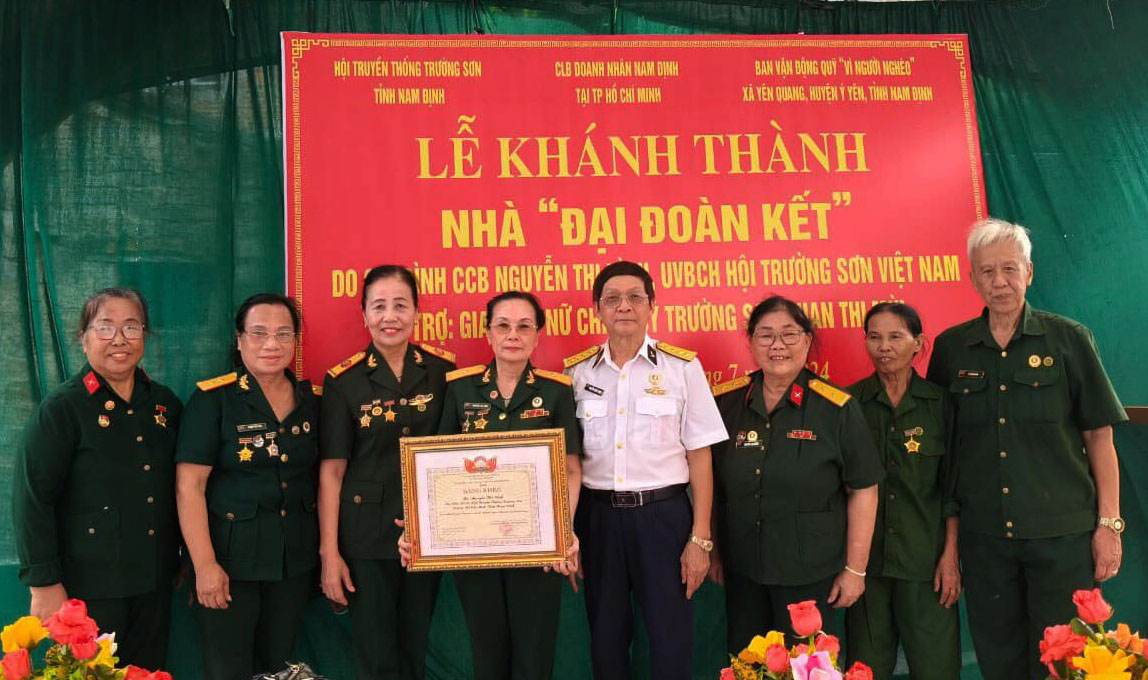 Hội Trường Sơn Việt Nam, tổ chức Lễ khánh thành và bàn giao Nhà Đại Đoàn Kết cho đồng đội Trường Sơn Phan Thị Mùi
