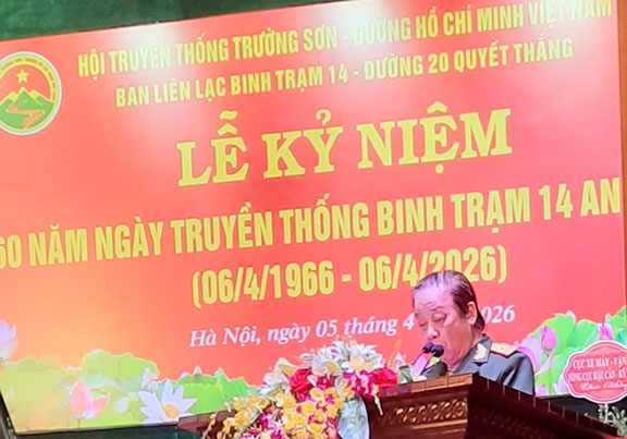 Kỷ niệm 60 năm Ngày Truyền thống Binh trạm 14 - Đường 20 Quyết Thắng