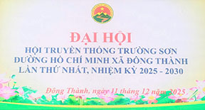 Đại hội Lần thứ nhất Hội Trường Sơn Xã Đông Thành, tỉnh Nghệ An
