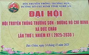  Đại hội lần thứ nhất Hội Trường Sơn xã Đức Châu, Nghệ An