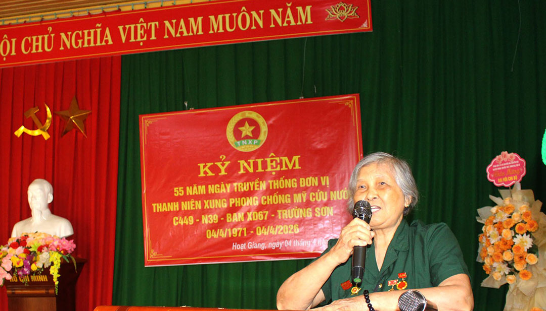 Kỷ niệm 55 năm Ngày truyền thống C449 Thanh niên xung phong