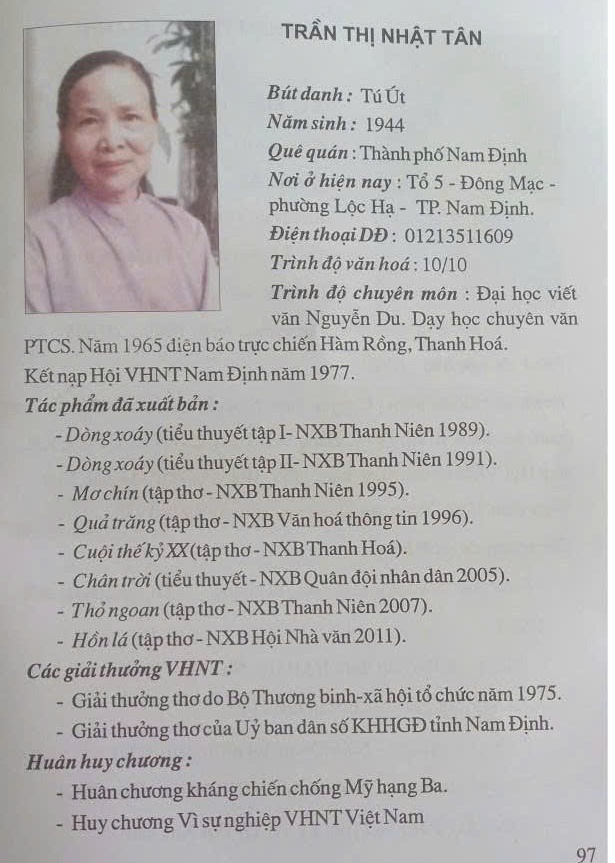 Vĩnh biệt Nhà giáo, Nhà văn Trần Thị Nhật Tân - TG: Bs Lê Lợi