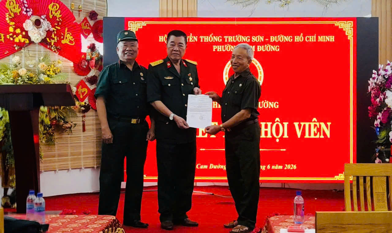Công tác phát triển và nâng cao chất lượng hội viên của hội Trường Sơn phường Cam Đường
