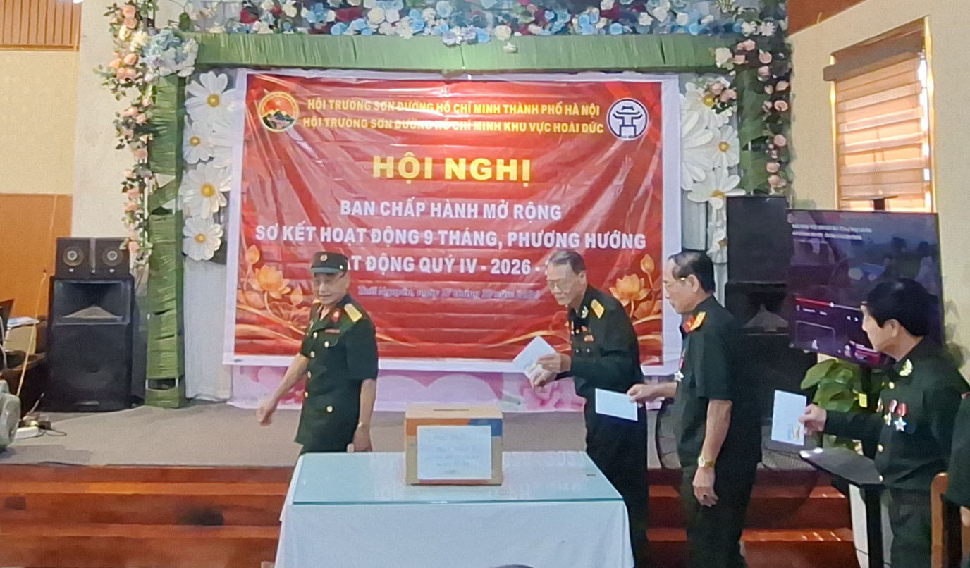 Hội TSKV Hoài Đức sơ kết công tác 9 tháng đầu năm 2026 và unmgr hộ Quỹ tri ân chiến sĩ Trường Sơn.