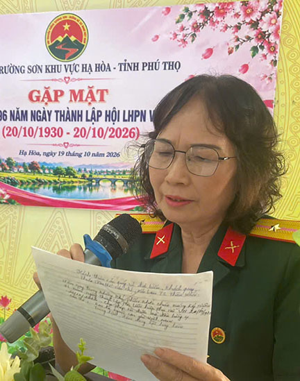 Gặp mặt Nữ Chiến sỹ Trường Sơn Khu vực Hạ Hòa, tỉnh Phú Thọ