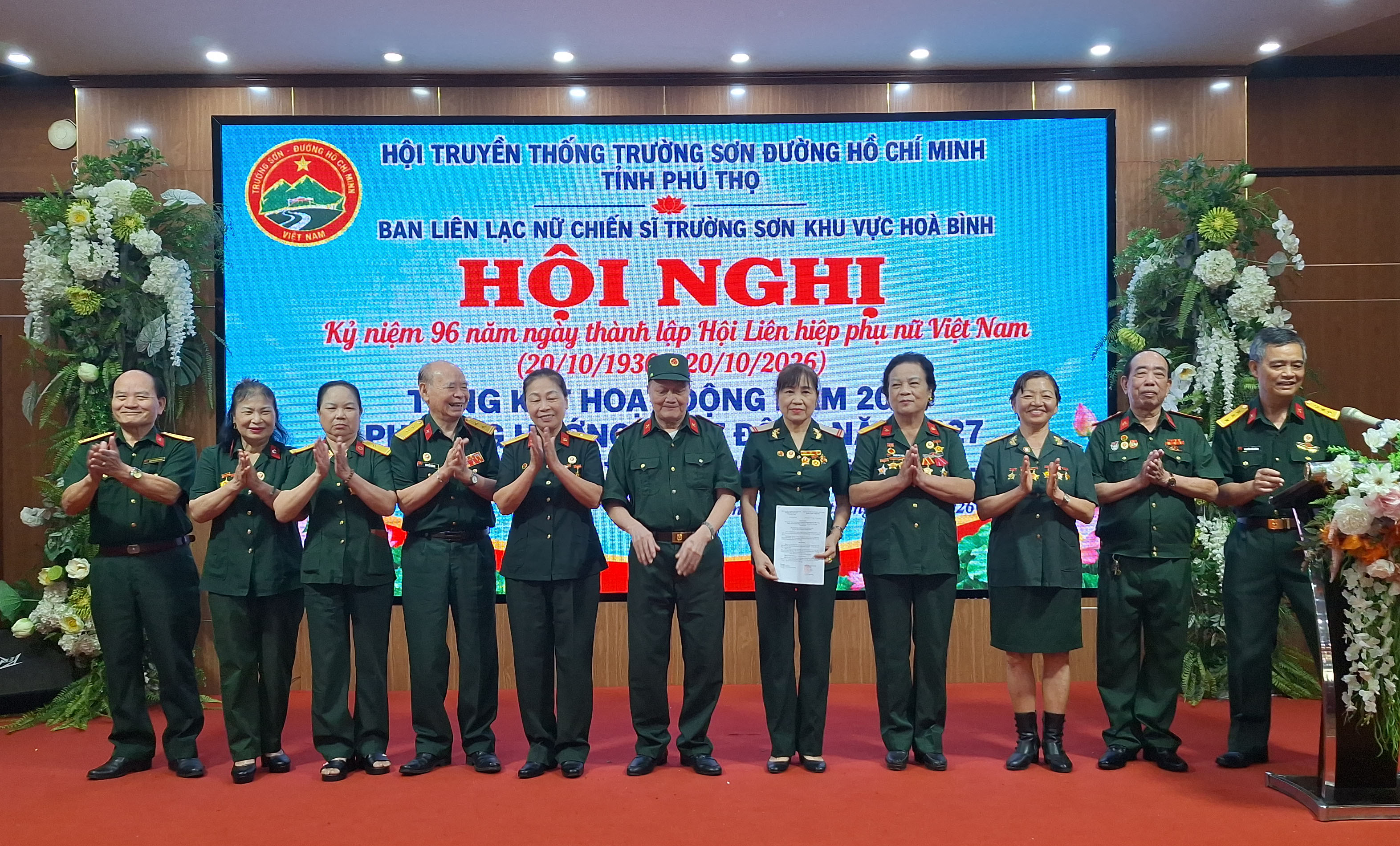 Ban liên lạc Nữ CSTS khu vực Hoà Bình Kỷ niệm 96 năm ngày thành lập Hội LHPN Việt Nam